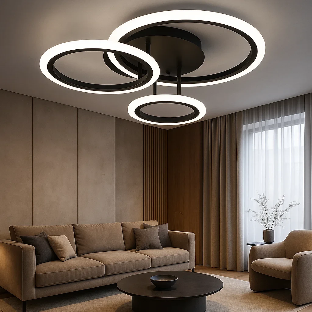 plafoniera led 44w 6090-3 con telecomando e 3 tonalita di luce - dettaglio 2