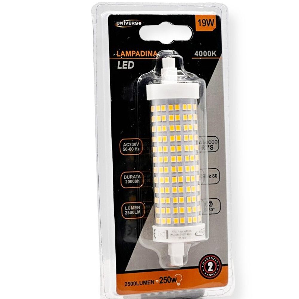 lampadina led r7s universo r7s-19w-001 19w 2500 lm - dettaglio 2