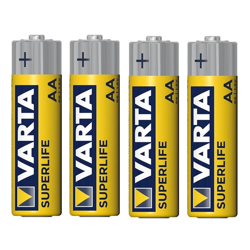 pila stilo aa varta superlife 02006 zinco-carbone 1,5 v blister 4 pezzi