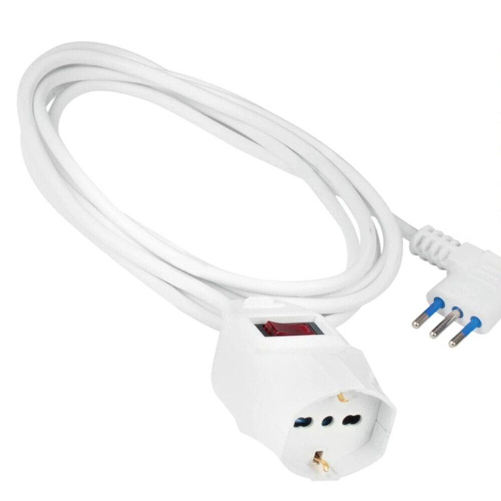 prolunga elettrica universo c-364sp-5m con presa bipasso schuko e protezione sovraccarico - dettaglio 2