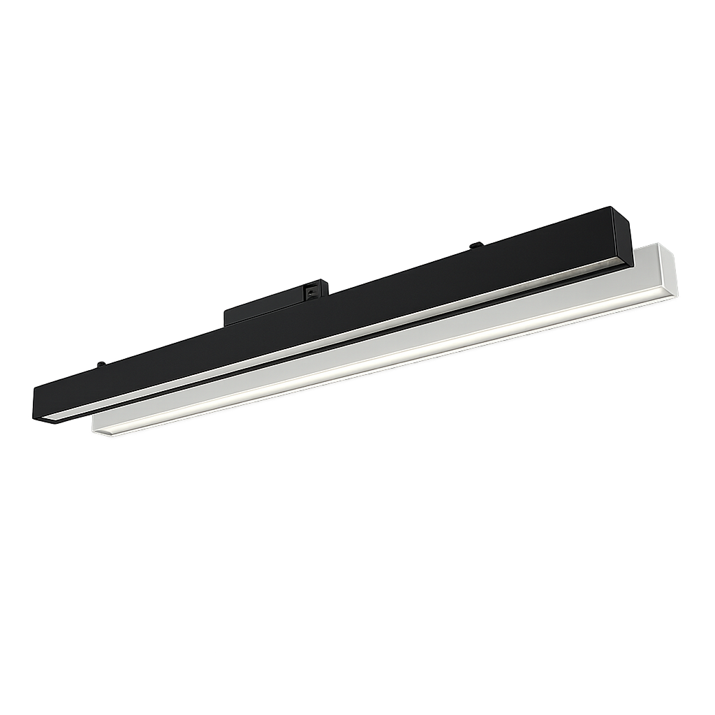 plafoniera led binario trifase universo 3 color dl36120-n3c 40w cct nera