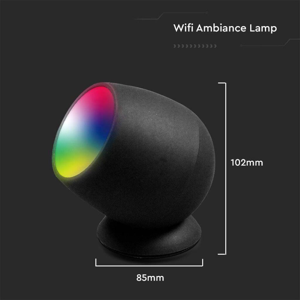 lampada led da tavolo smart wifi v-tac vt-5152 rgb+ww+cw 2,2w - dettaglio 2