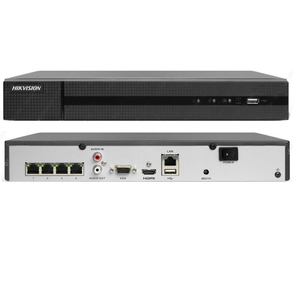 nvr hikvision hiwatch hwn-4104mh-4p 4 canali poe 8 mp 4k