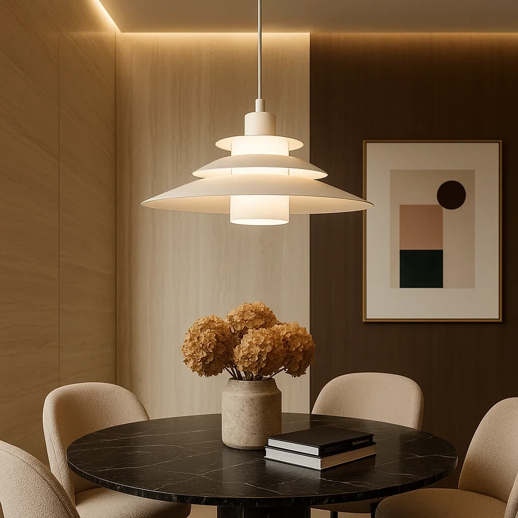 lampadario a sospensione universo lp-88 bianco e27 con diffusore satinato