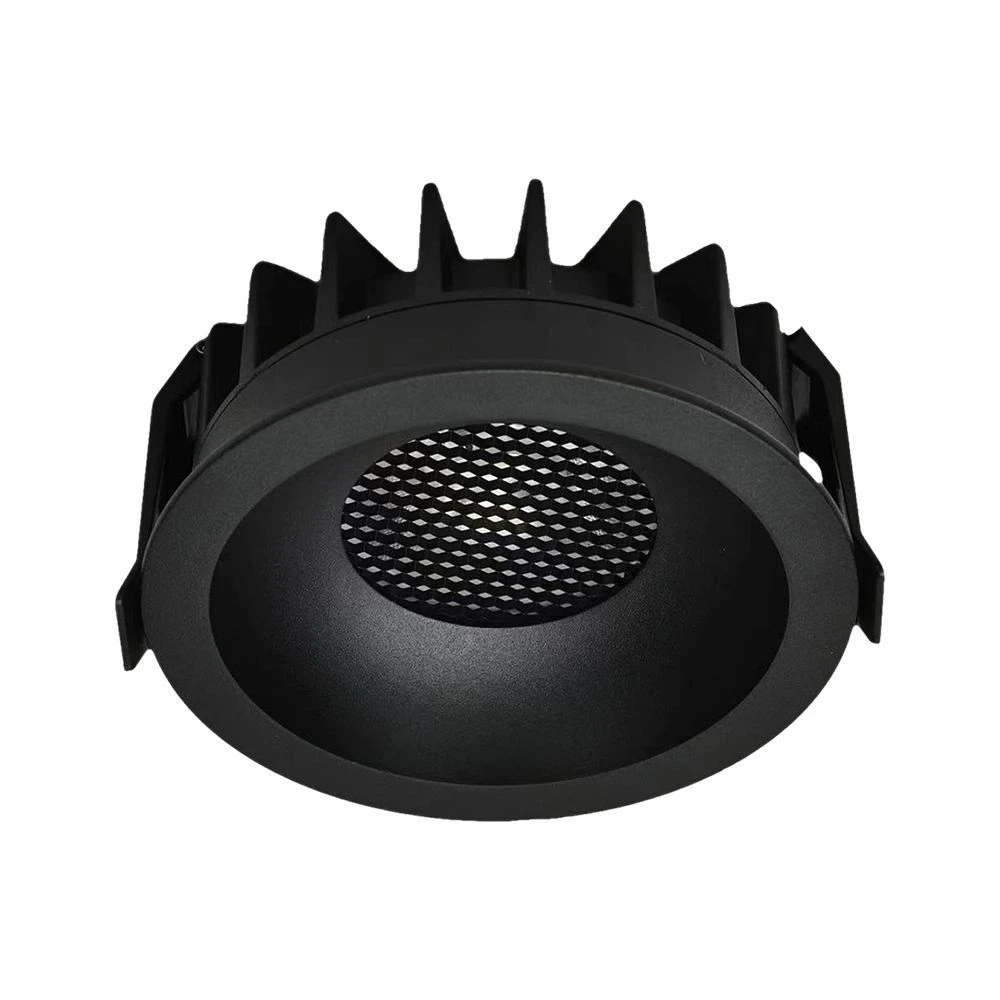faretto led da incasso v-tac vt-17024 24w 3in1 nero con griglia honeycomb