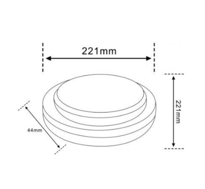 applique led da esterno universo xg-909-n3c nera 23w cct - dettaglio 3