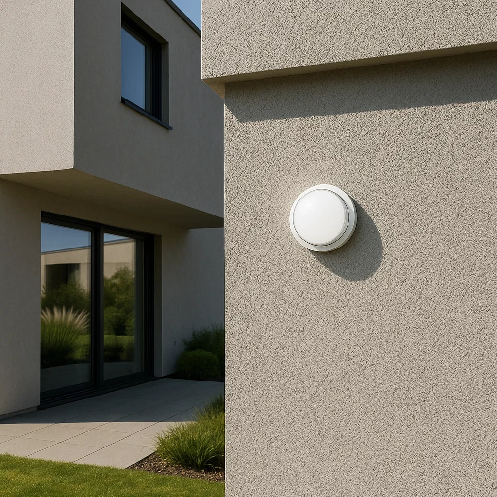 plafoniera led da esterno universo xg-909-b3c bianca 23w cct 3 colori - dettaglio 2