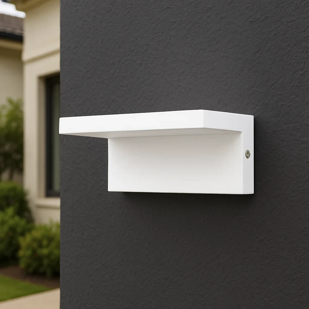 applique led da esterno universo b82-b3c bianca cct selezionabile 10w