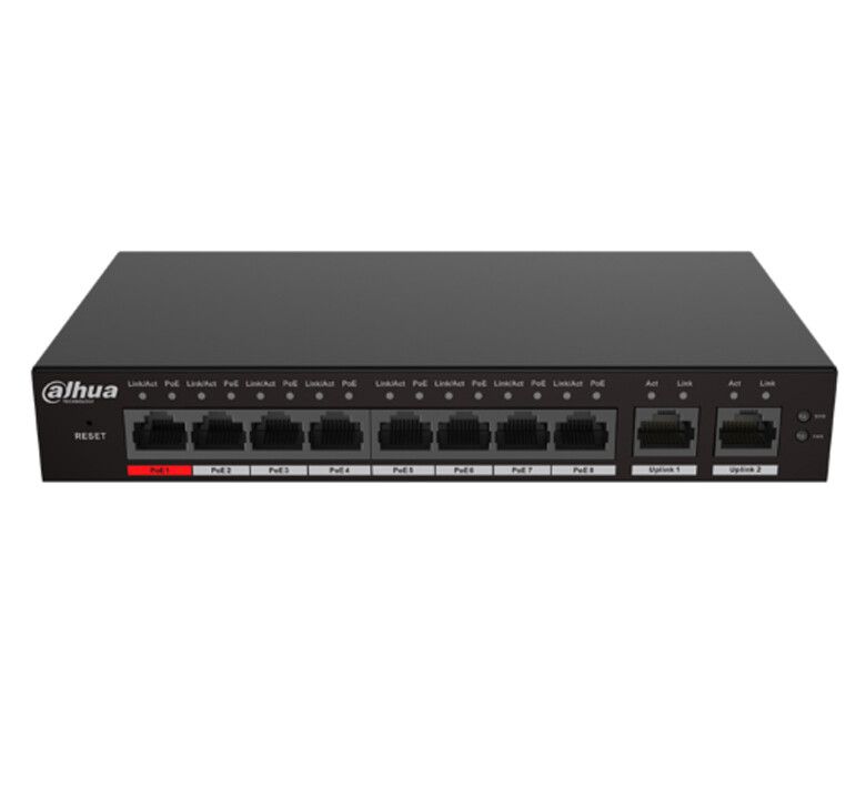 switch poe cloud managed dahua cs4010-8et-110 10 porte 110 w