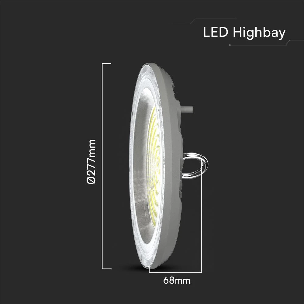 campana industriale led v-tac vt-91150cct 150w cct 3in1 ip65 - dettaglio 2