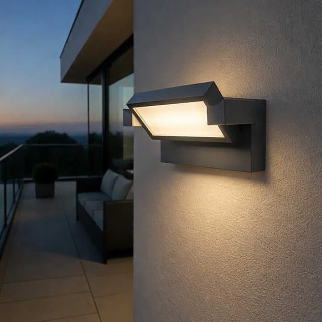 applique da esterno universo 472-g3c led 21w cct orientabile