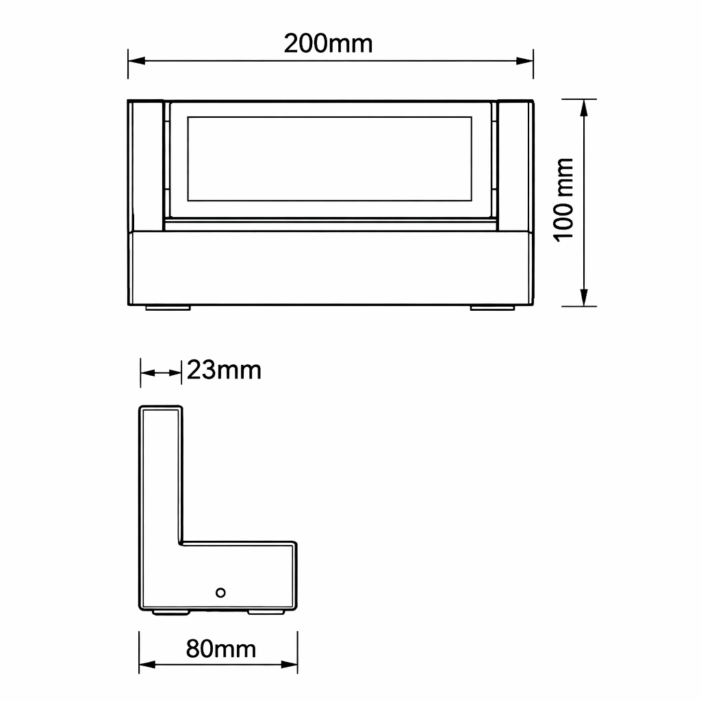 applique da esterno universo 472-g3c led 21w cct orientabile - dettaglio 2