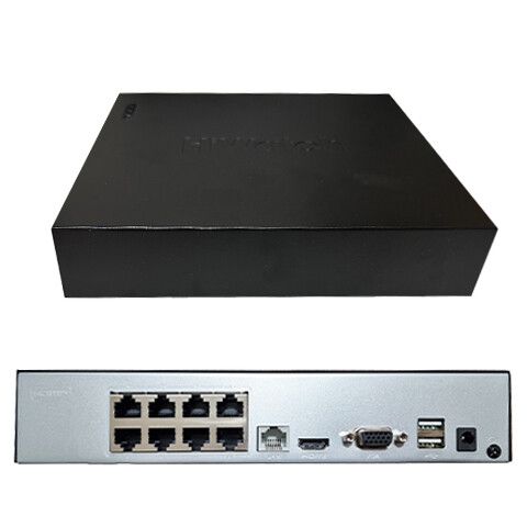 nvr hikvision hwn-1108mh-8p 8 canali con 8 porte poe integrate