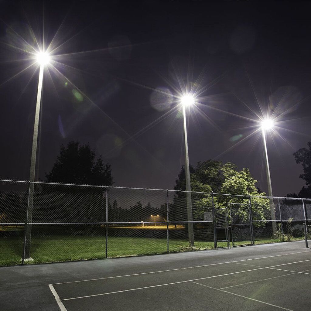 faro led esterno v-tac vt-44104-b 100w samsung 4000k ip65 nero - dettaglio 3