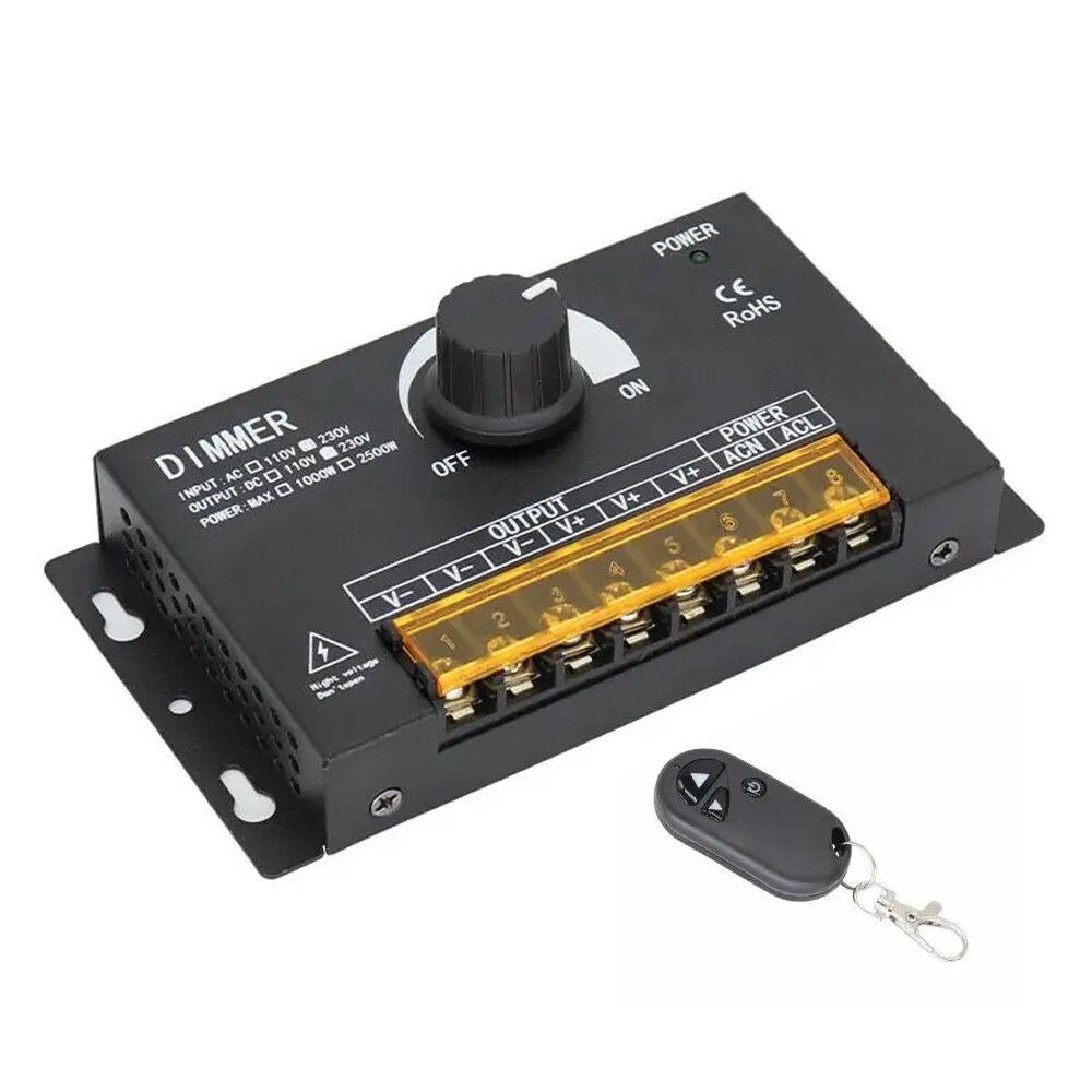 dimmer universo dm-220v per strisce led monocolore 220v con telecomando