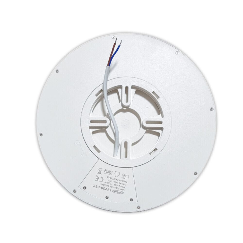 plafoniera led slim universo lv600-n3c 45w cct nera ip40 - dettaglio 3