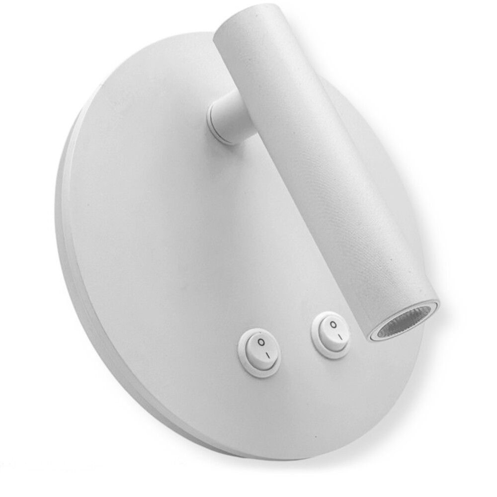 applique led universo mr-01-bc bianca orientabile 8w 3000k - dettaglio 2