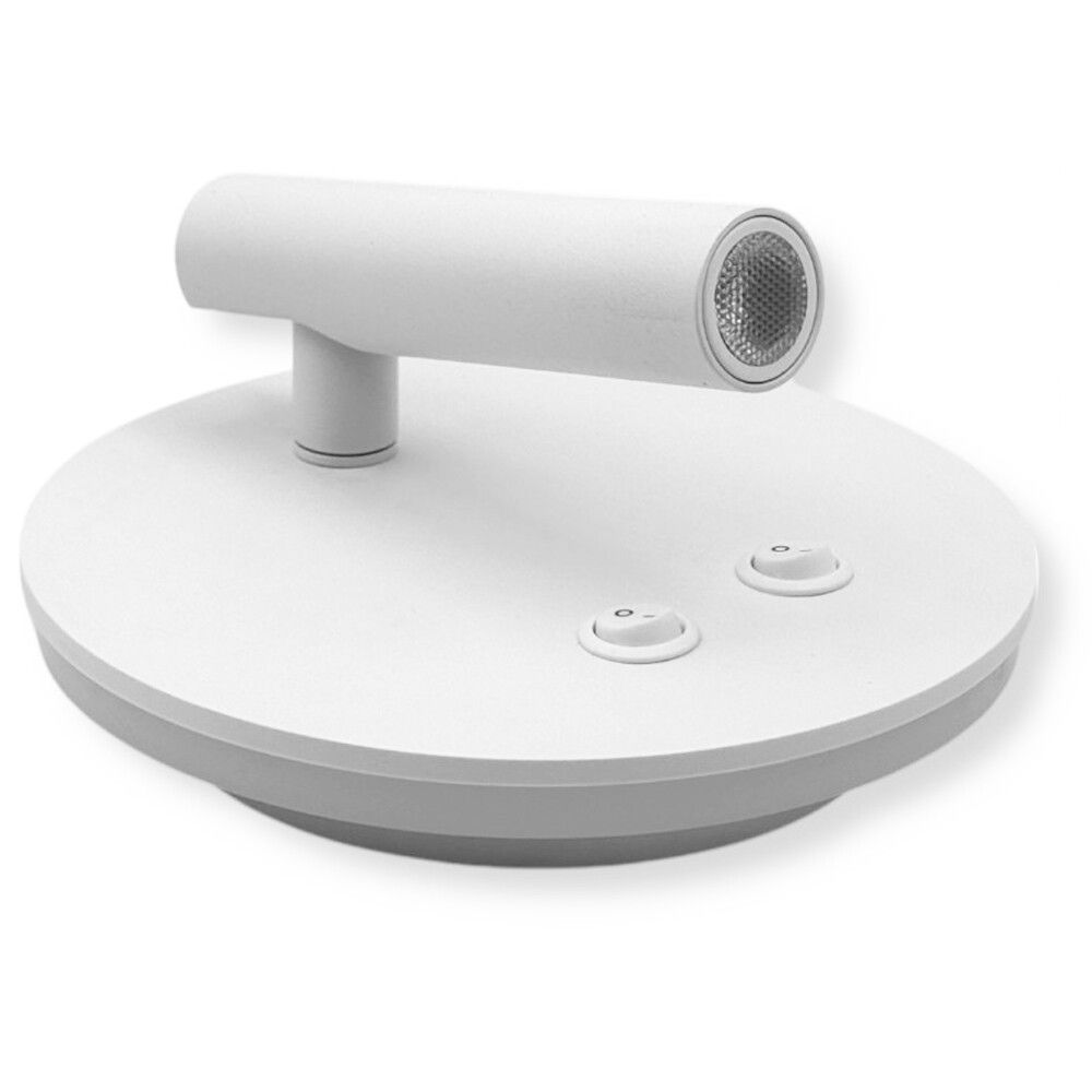 applique led universo mr-01-bc bianca orientabile 8w 3000k - dettaglio 3