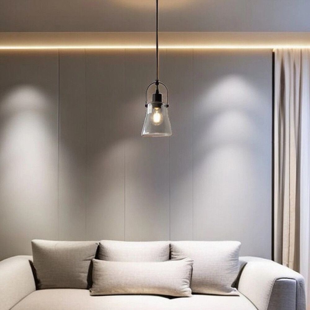 lampadario a sospensione universo lp-90 in vetro con attacco e27