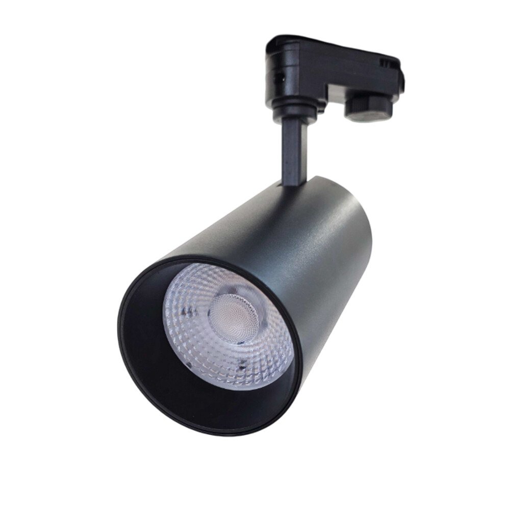faretto led per binario trifase kossom 3 colori 30w nero