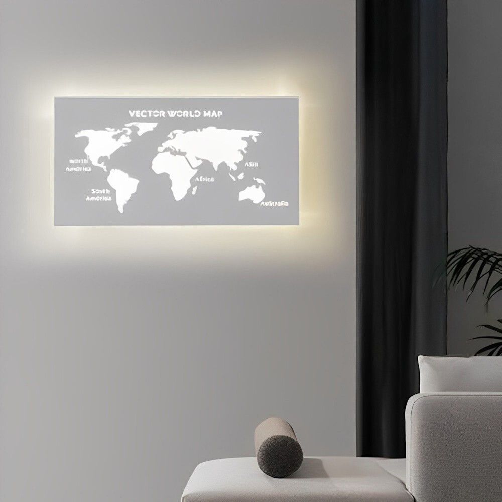 applique led mappamondo universo 3 color 13w con 3 tonalita di luce