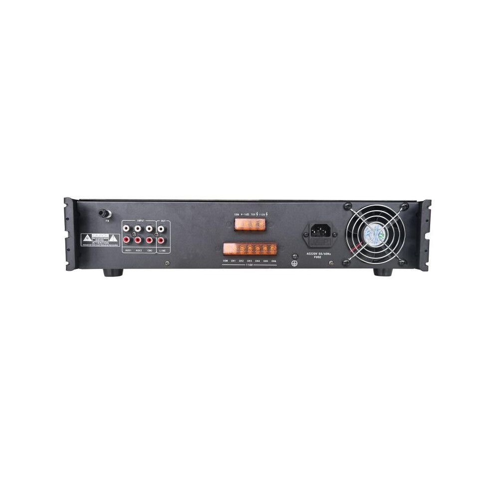amplificatore analogico hikvision ds-qae0a120g1-vb6/eu 120 w 6 zone - dettaglio 2