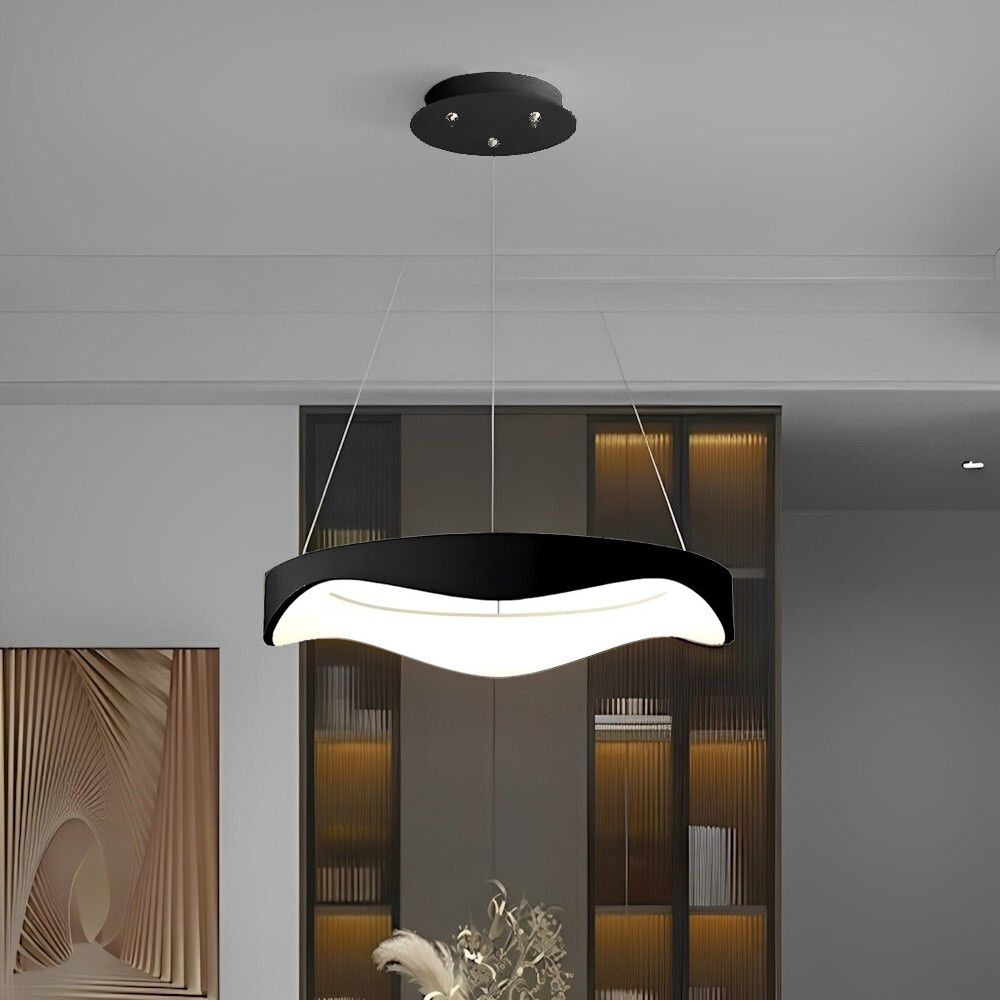 lampadario led sospeso universo a67-n3c 38w nero cct dimmerabile