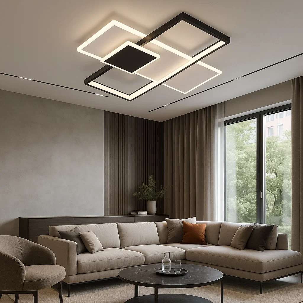 plafoniera led universo 3 color c60-3c 46w cct 3 tonalita - dettaglio 2
