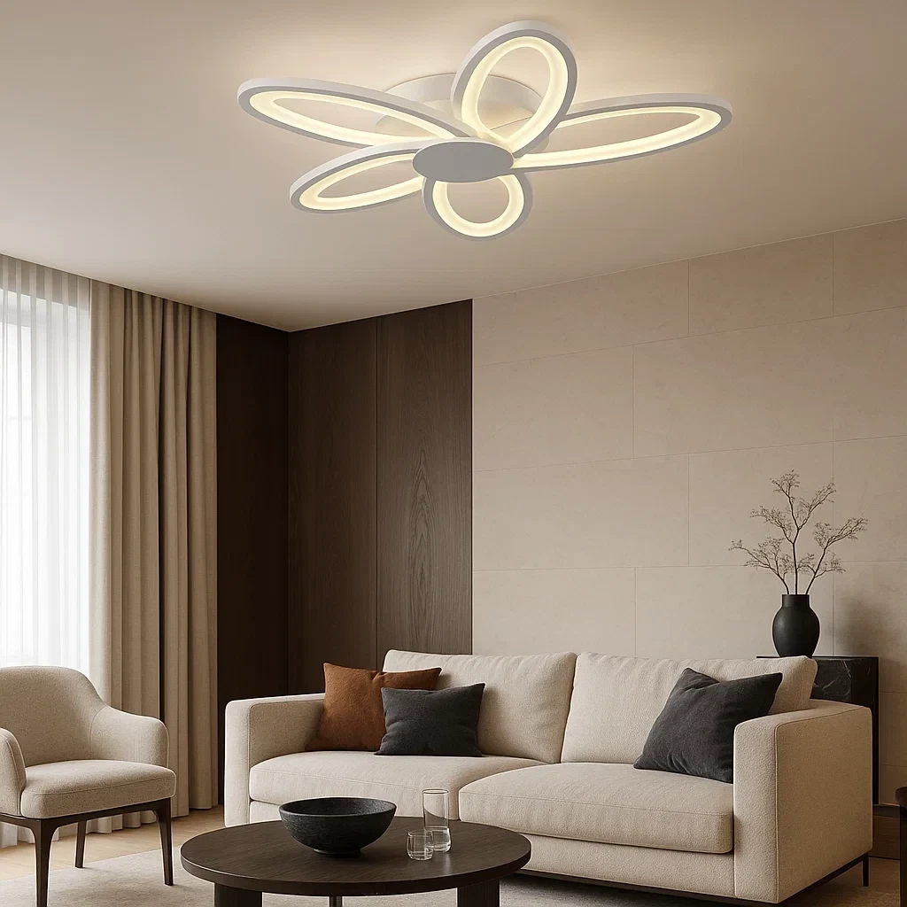 plafoniera led bianca universo luce calda 3000k