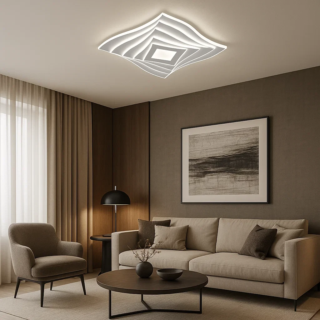 plafoniera led universo 3 color c68-3c 75w cct dimmerabile
