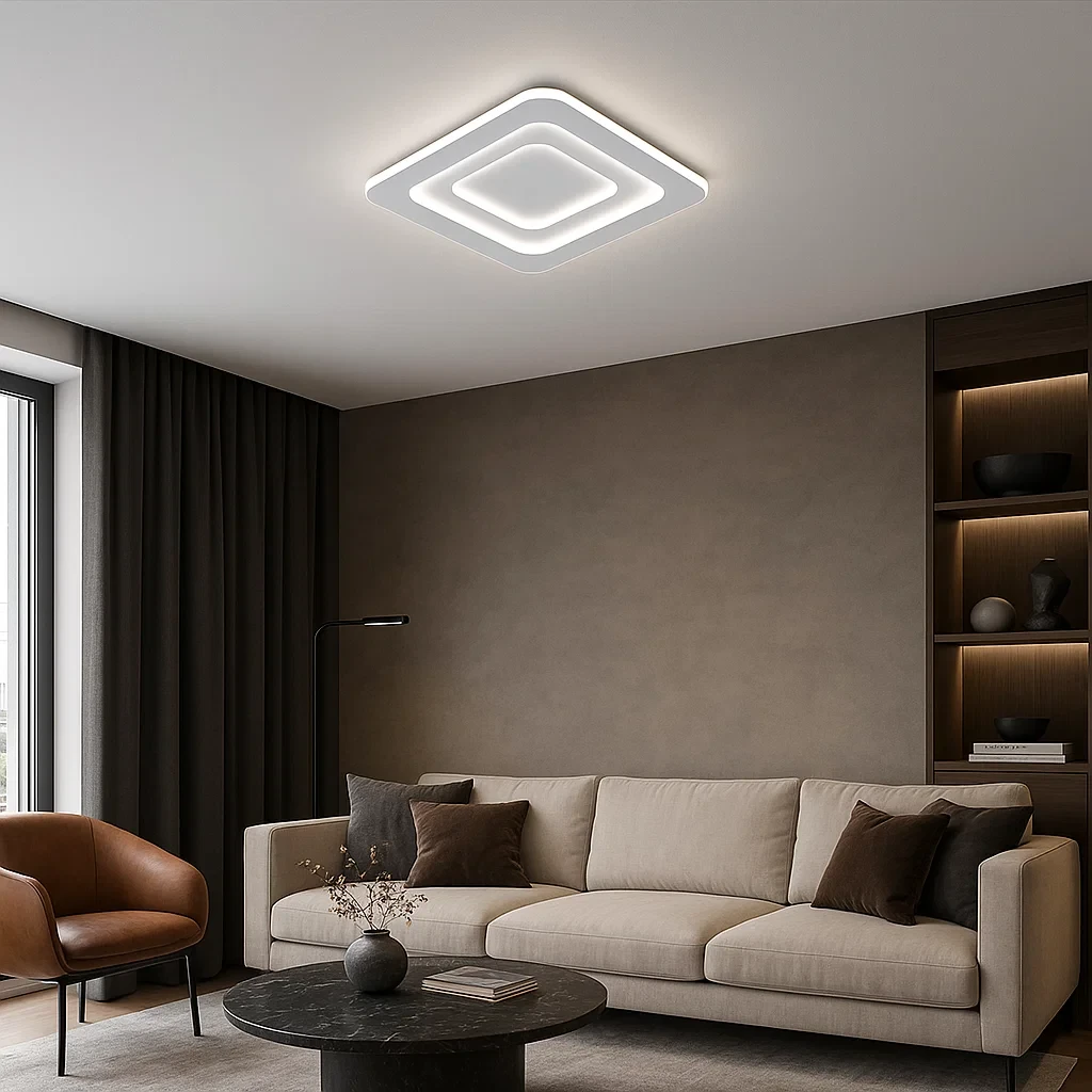 plafoniera led universo 3 color c46 64w a tre tonalita di luce