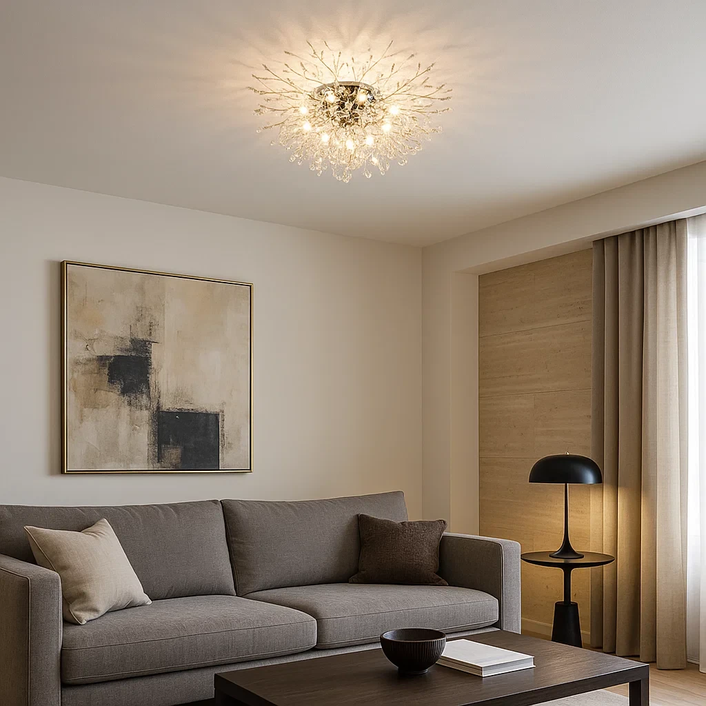 lampadario universo pn-13o oro con attacchi g9 e fili in acciaio