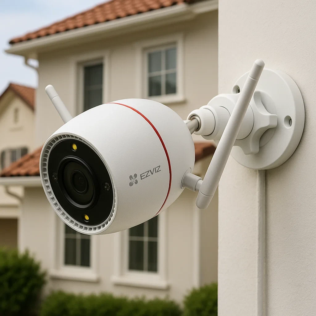 telecamera wifi esterna ezviz h3c 2k 3mp con visione notturna a colori