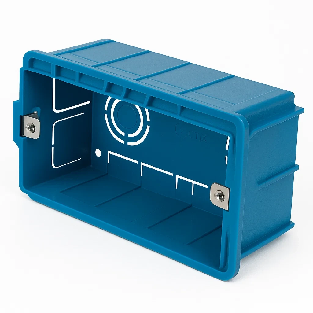 cassetta da incasso 504 faeg fg10004 4 posti con inserti in ferro zincato ip40