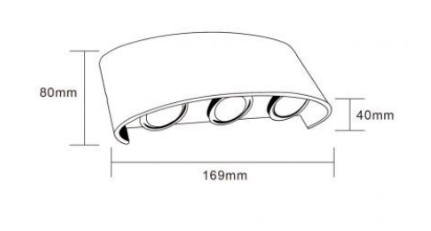 applique da esterno universo 3 color es68-n3c led 16w cct ip65 nera - dettaglio 3