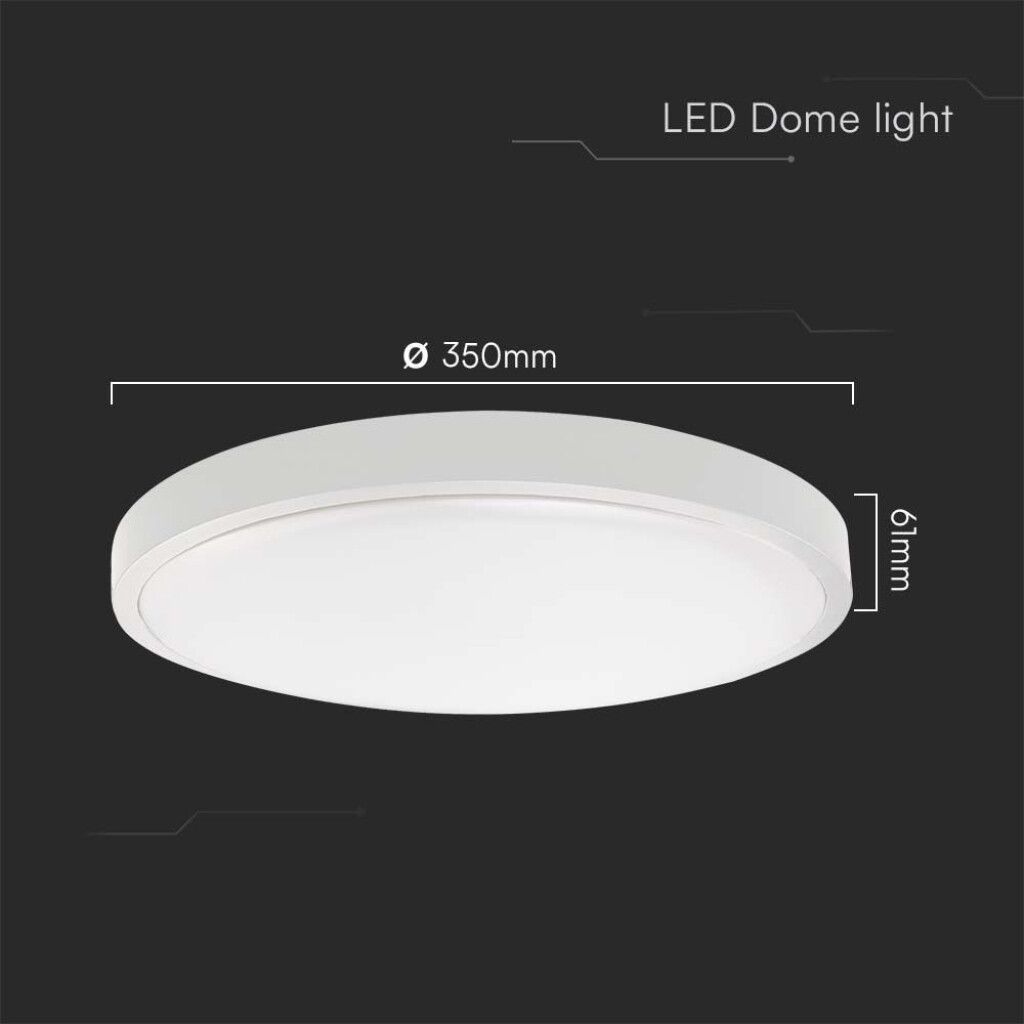 plafoniera led rotonda v-tac vt-8630 36w 6500k ip44 - dettaglio 2