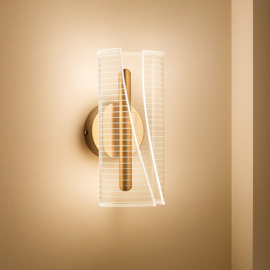 applique led universo 3 color aq32-3c 6w cct gold