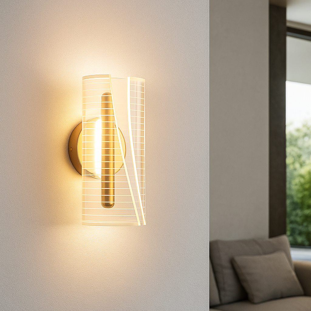 applique led universo 3 color aq32-3c 6w cct gold - dettaglio 3