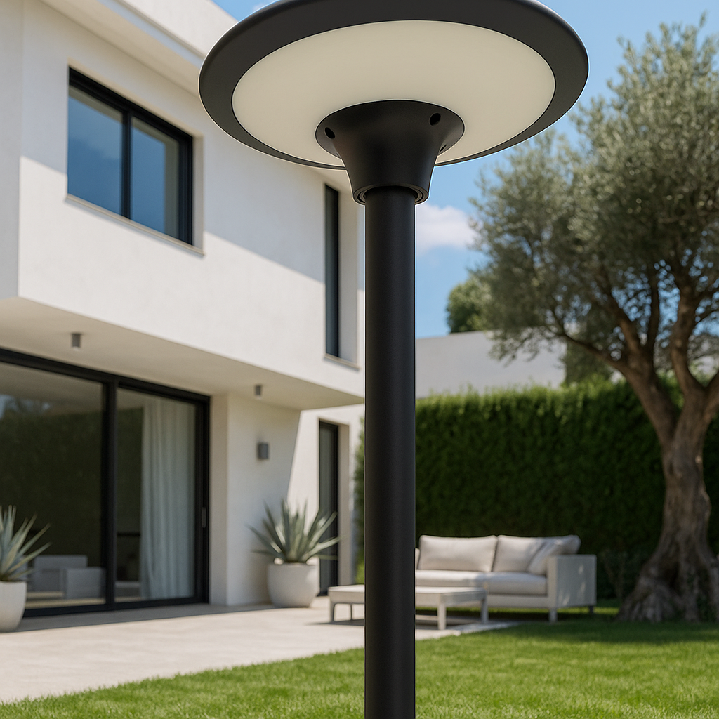 lampada solare ufo vivalamp 100w da palo luce bianco freddo - dettaglio 3