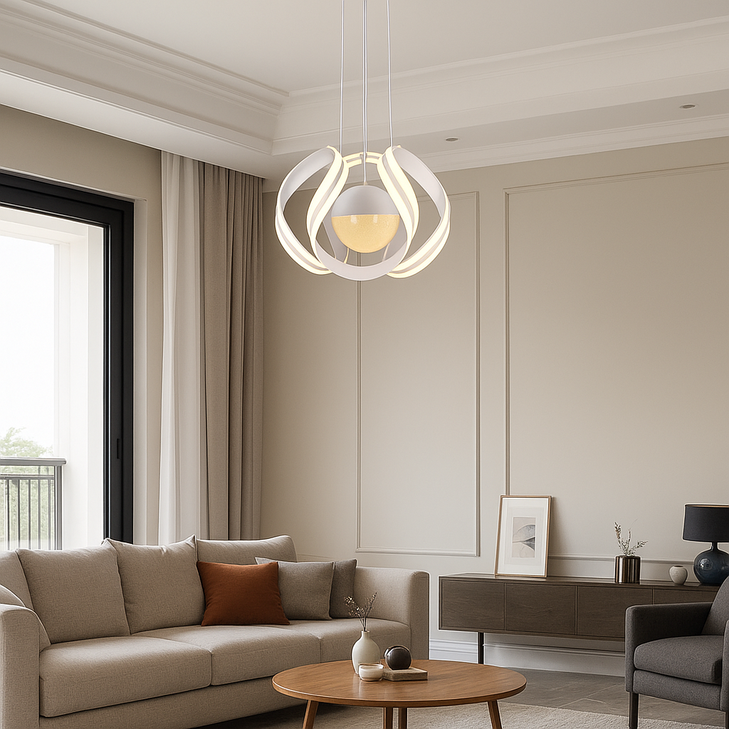 lampadario led a sospensione universo b21-3c 78w cct 3 colori - dettaglio 3