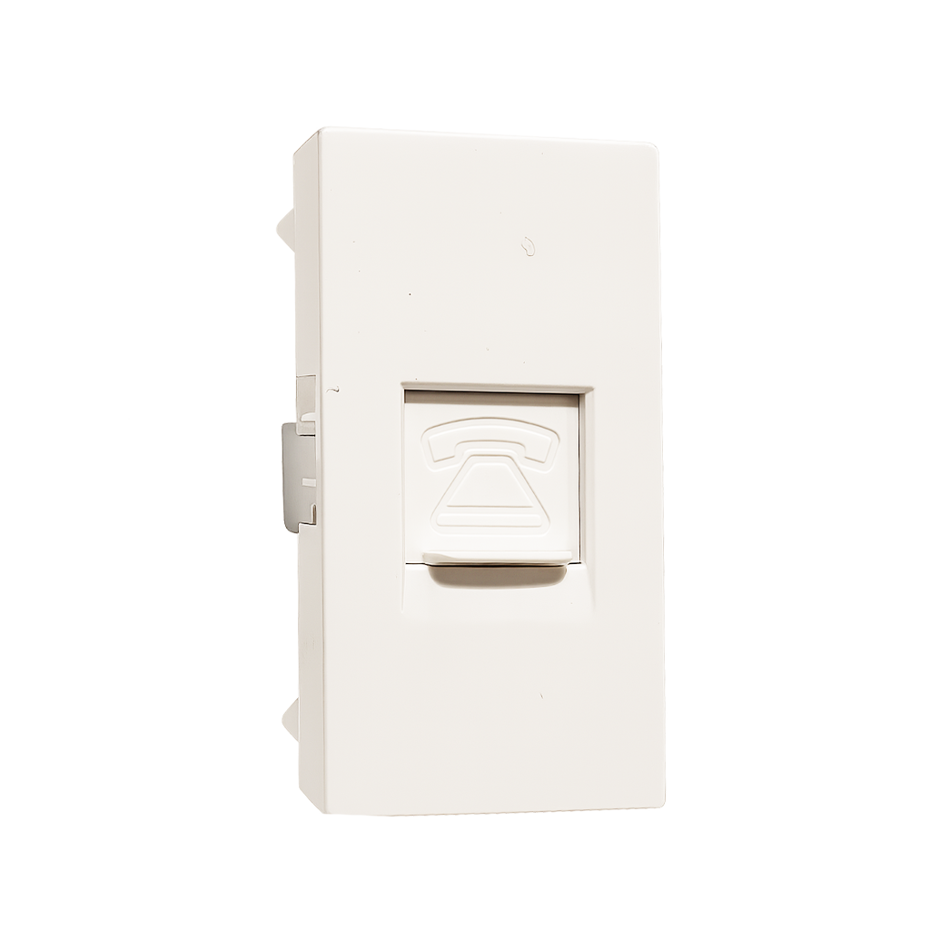 connettore telefonico rj11 atm domotic tera-c-24 bianco serie ginevra