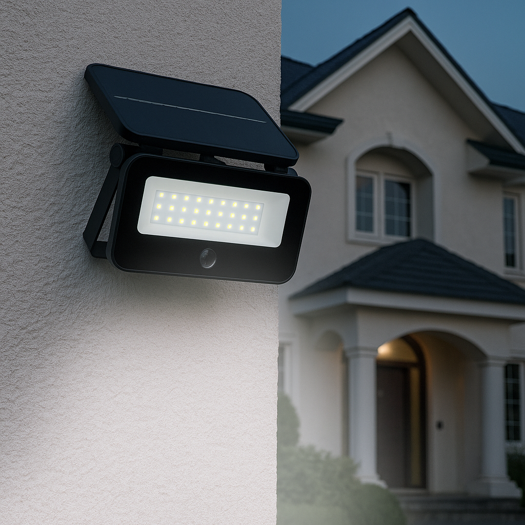 faro led solare universo tk13-50f con sensore pir ip65