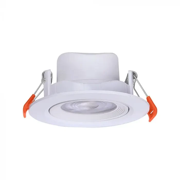 faretto led da incasso vtac 3 colori vt-2707cct 7w cct orientabile bianco