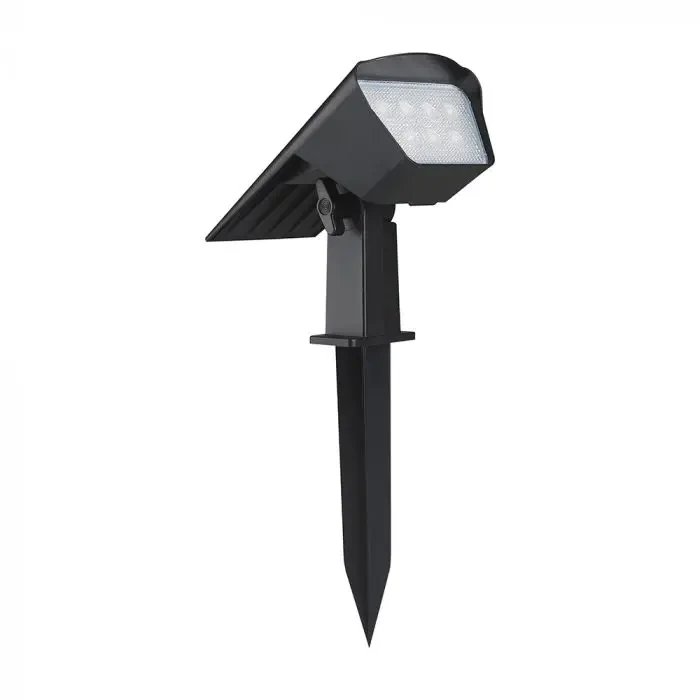 faretto solare led vtac 3 colori vt-10183 1,3w cct ip65 nero - dettaglio 2