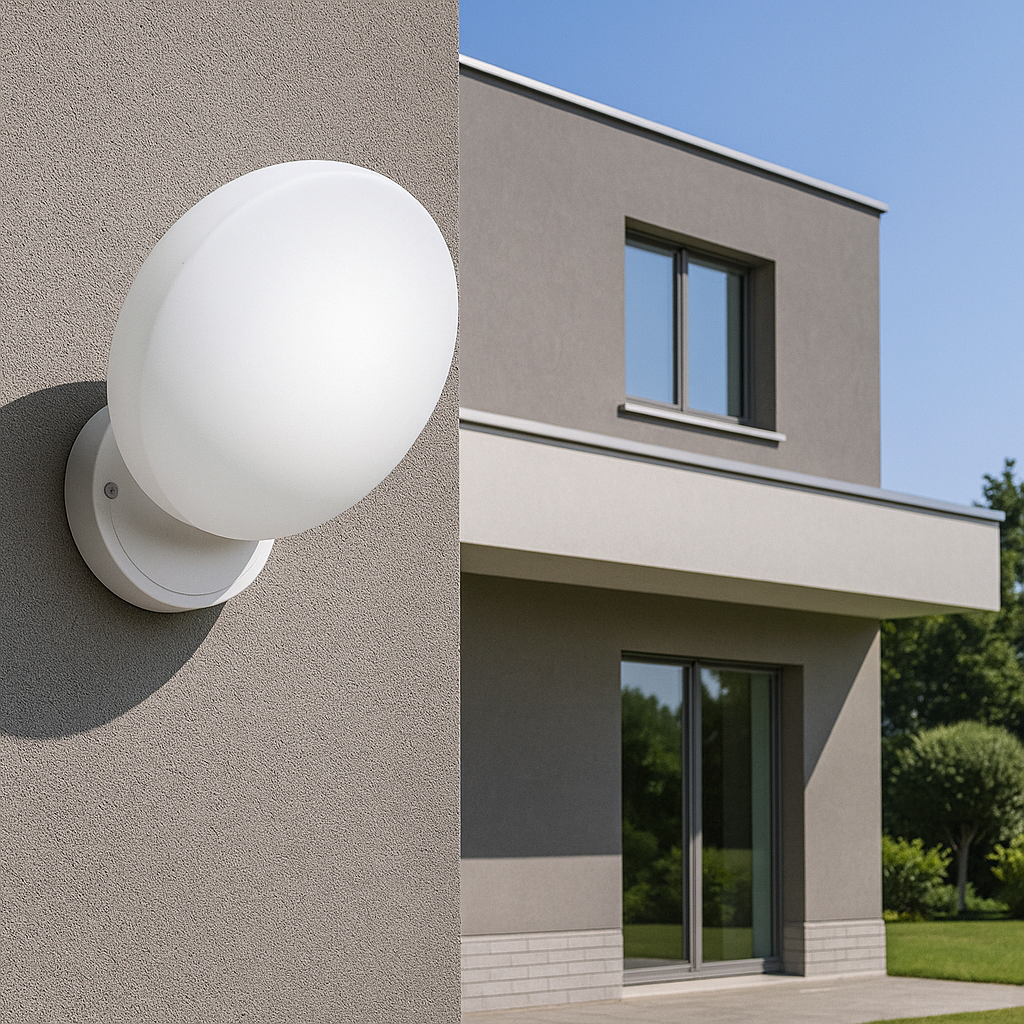 applique led da esterno universo 3 color esa-02b3c 10w cct ip54