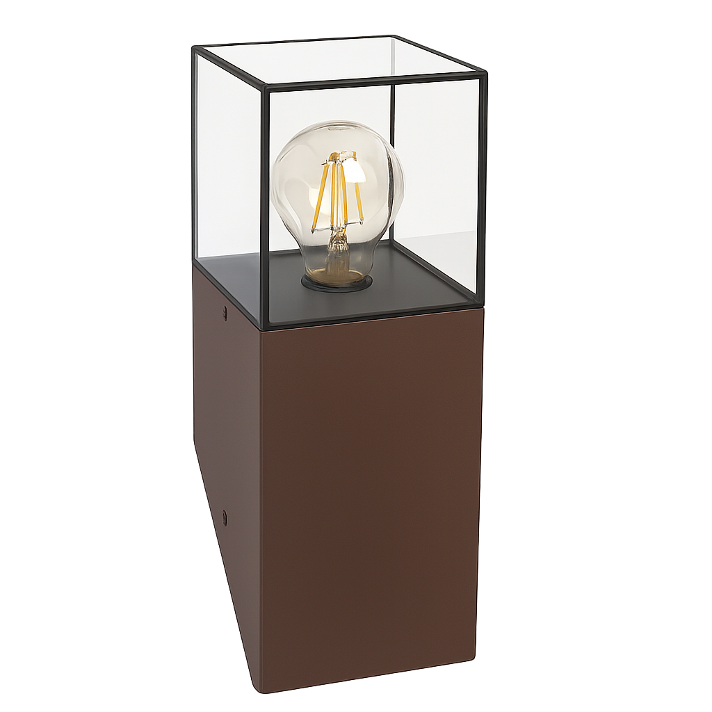 applique da esterno universo b250 e27 ip44 ruggine - dettaglio 2