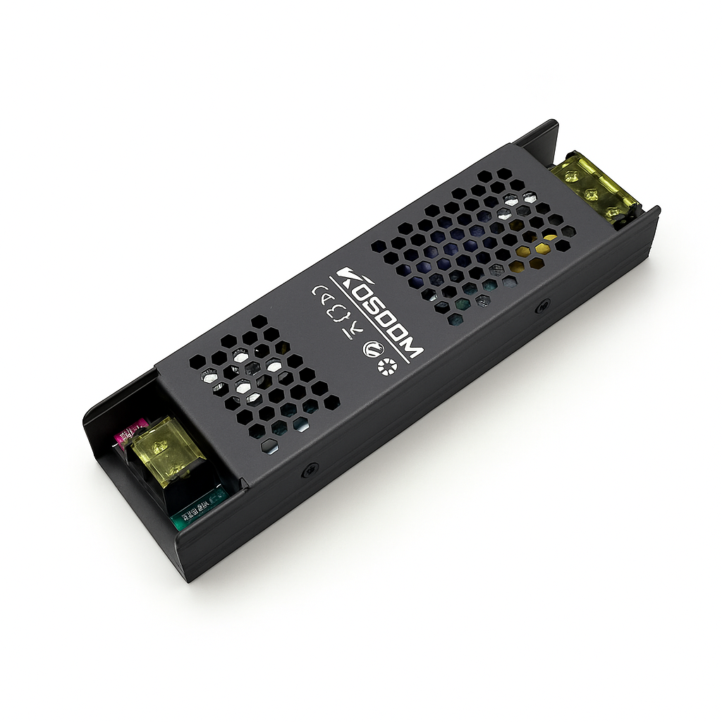 alimentatore led slim kossom sa07 12v 100w ip20