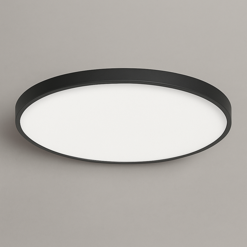 plafoniera led universo 3 color lv400-n3c 32w cct switch nera