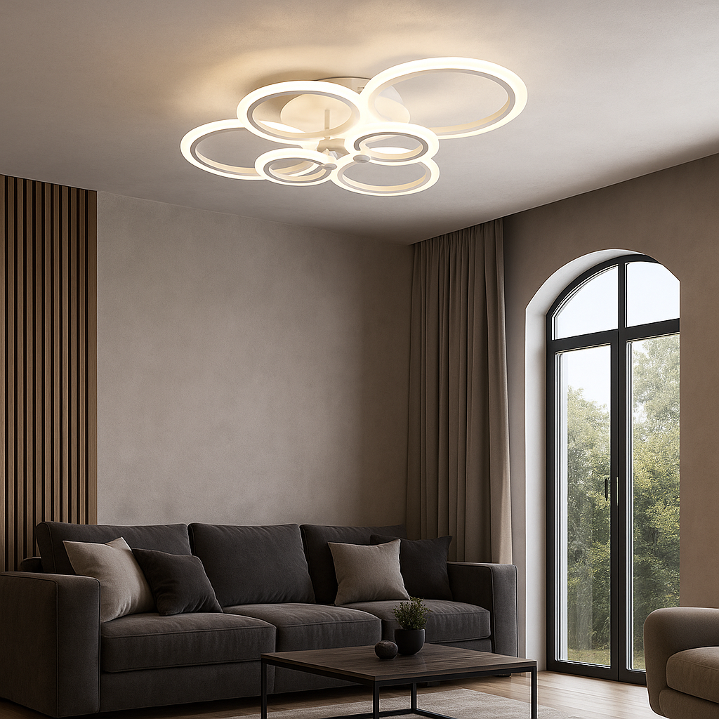 lampadario led universo 3 color c08-3c 51w cct 3 tonalità