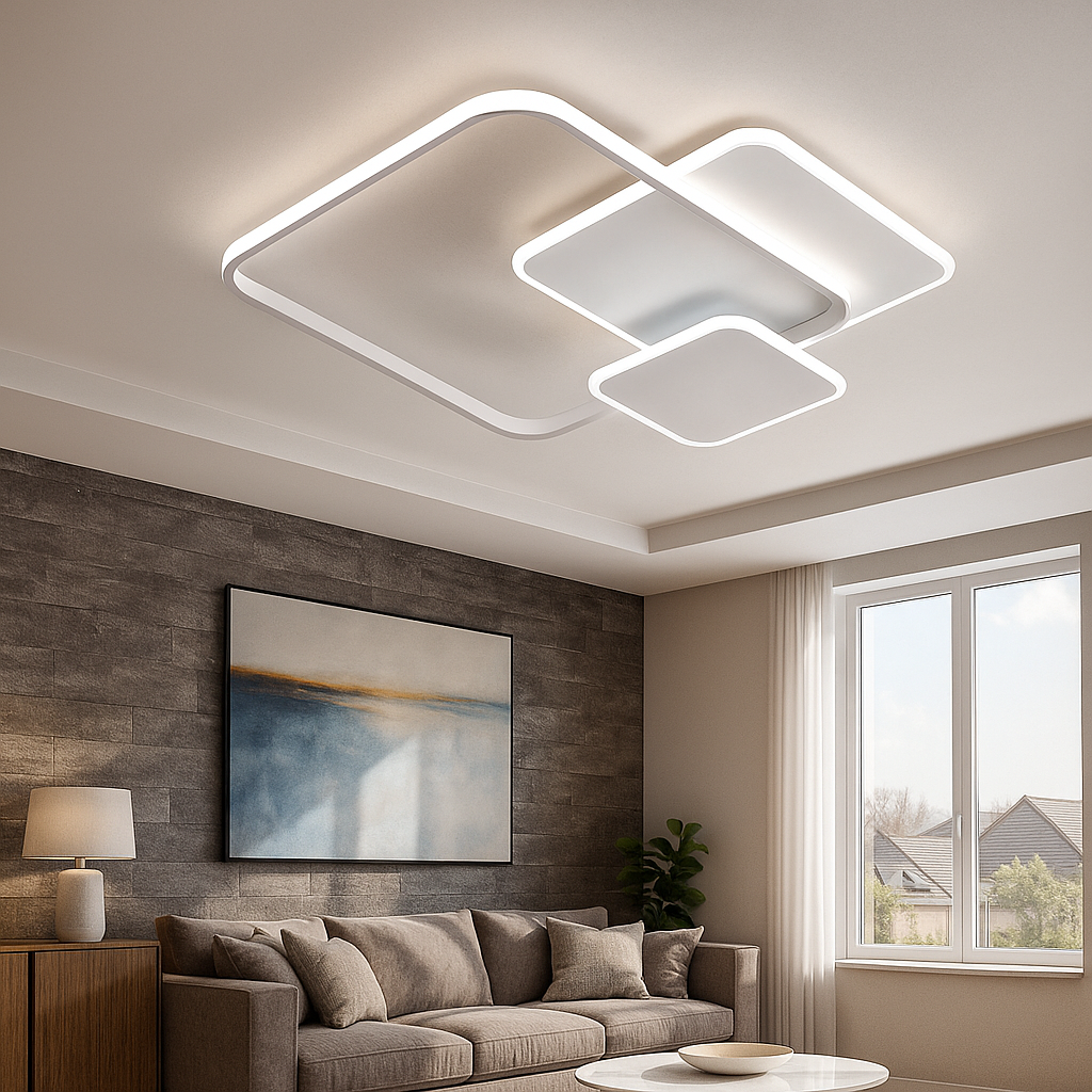 plafoniera led universo 3 color c31-3c 48w cct 3 tonalita bianca - dettaglio 2